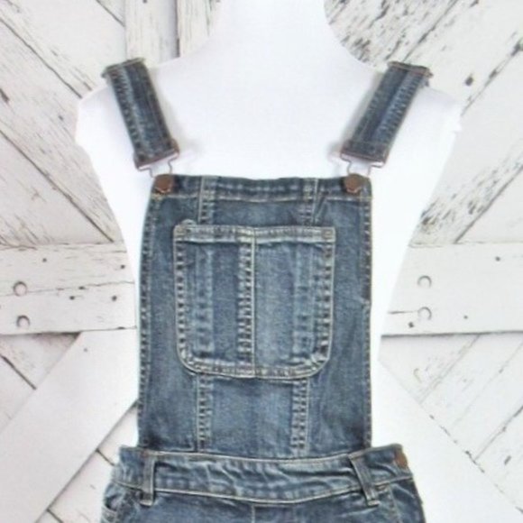 Blizzard Blue Distressed/Destroyed Overalls - Picture 10 of 15